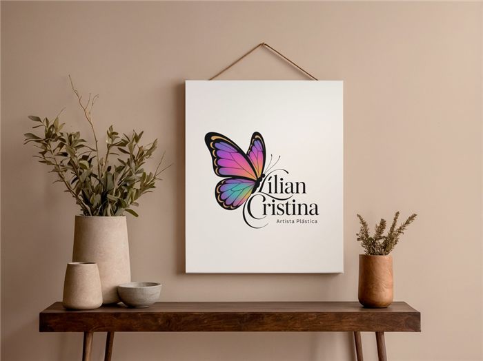 Quadro em exposição de Lílian Cristina